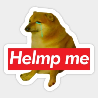 Help Cheems Sticker